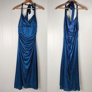 *Vintage* Y2K Corset Back City Triangles Prom Dress